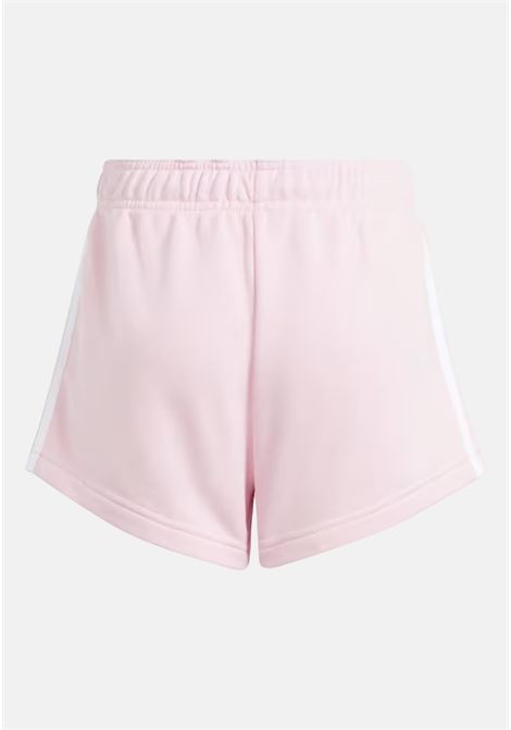 Shorts sportivo rosa da bambina ESSENTIALS 3-STRIPES ADIDAS PERFORMANCE | IS2625.